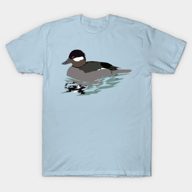 Bufflehead (Female) T-Shirt by stargatedalek